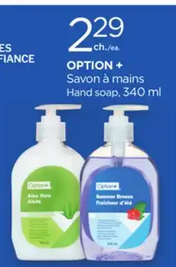 Proxim OPTION+ Hand soap offer