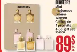 Jean Coutu BURBERRY Mini fragrances offer