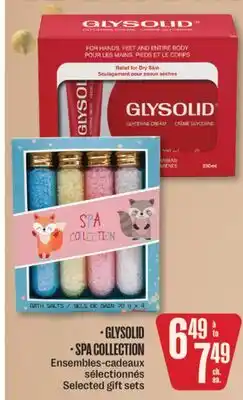 Jean Coutu GLYSOLID, SPA COLLECTION Selected gift sets offer