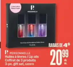 Jean Coutu Personnelle lip oils 3-pc. gift set offer