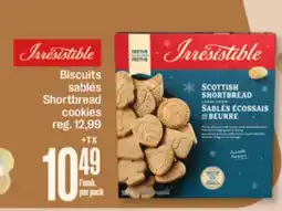Jean Coutu IRRESISTIBLES Shortbread cookies offer