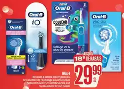 Jean Coutu ORAL-B Selected electric toothbrushes and replacement brush heads offer