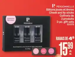 Jean Coutu Personnelle Cheek and lip sticks offer