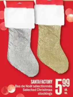 Jean Coutu SANTA FACTORY Selected Christmas stockings offer