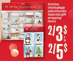 Jean Coutu Selected gift wrapping items offer