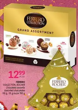 Uniprix FERRERO COLLECTION, ROCHER Chocolats assortis/Assorted chocolates offer