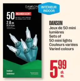 Jean Coutu DANSON Sets of 50 mini lights Varied colours offer