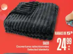 Jean Coutu S&CO Selected Blankets offer