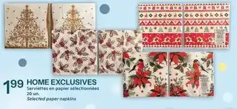 Brunet HOME EXCLUSIVES Serviettes en papier sélectionnées offer