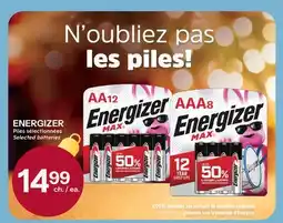 Brunet ENERGIZER Piles sélectionnées offer