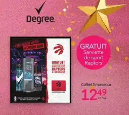Uniprix Degree Coffret 3 morceaux offer