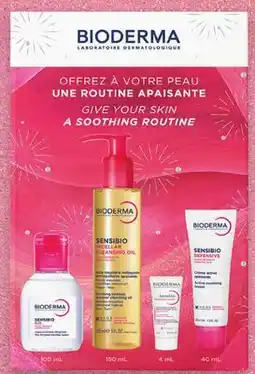 Uniprix BIODERMA ROUTINE APAISANTE Coffret 4 morceaux offer
