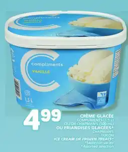 Marché Bonichoix COMPLIMENTS (1,5 L) OR CHAPMAN'S YUKON ICE CREAM OR FROZEN TREATS offer