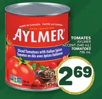 Marché Bonichoix AYLMER ACCENT TOMATOES offer