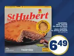 Marché Bonichoix ST-HUBERT FRESH TOURTIERE, FRESH TOURTIERE, PIE, QUICHE OR GRATIN PIE, QUICHE offer