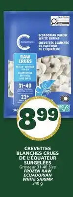 Marché Bonichoix Grosseur 31-40 FROZEN RAW ECUADORIAN WHITE SHRIMP offer
