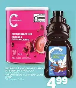 Marché Bonichoix COMPLIMENTS HOT CHOCOLATE MIX OR CHOCOLATE offer