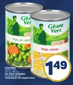Marché Bonichoix LE SIEUR (398 mL) VEGETABLES OR TENDER PEAS offer