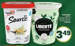 Marché Bonichoix LIBERTÉ CLASSIQUE (650 g) OR YOPLAIT SOURCE (630 g) YOGURT offer