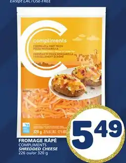 Marché Bonichoix COMPLIMENTS SHREDDED CHEESE offer