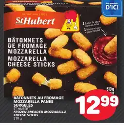 Marché Bonichoix ST-HUBERT FROZEN BREADED MOZZARELLA CHEESE STICKS offer