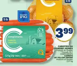 Marché Bonichoix COMPLIMENTS CARROTS ONIONS offer