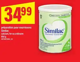 Maxi PRÉPARATION POUR NOURRISSONS SIMILAC, 850 G offer