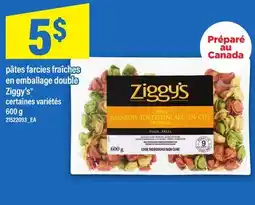 Maxi PÂTES FARCIES FRAÎCHES EN EMBALLAGE DOUBLE ZIGGY'S , 600 g offer