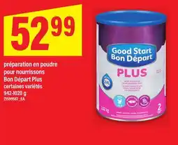 Maxi PRÉPARATION EN POUDRE POUR NOURRISSONS BON DÉPART PLUS, 942-1020 g offer