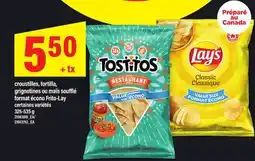 Maxi CROUSTILLES, TORTILLA, GRIGNOTINES OU MAÏS SOUFFLÉ FORMAT ÉCONO FRITO-LAY, 325-535 g offer