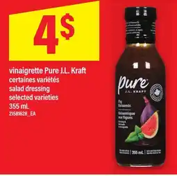 Maxi VINAIGRETTE PURE J.L. KRAFT | SALAD DRESSING, 355 ML offer