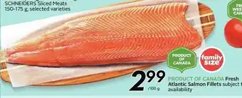 Safeway Fresh Atlantic Salmon Fillets offer