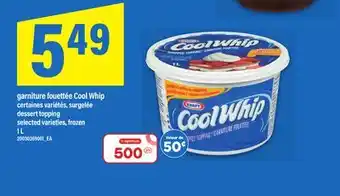 Maxi GARNITURE FOUETTÉE COOL WHIP | DESSERT TOPPING, 1 L offer