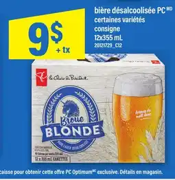 Maxi BIÈRE DÉSALCOOLISÉE PC, 12x355 mL offer
