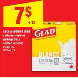 Maxi SACS À ORDURES GLAD | GARBAGE BAGS, 20-40 un offer