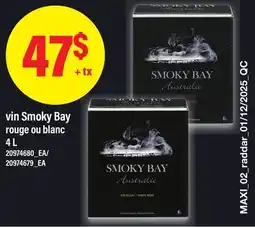 Maxi VIN SMOKY BAY ROUGE OU BLANC, 4 L offer