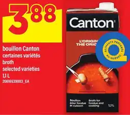 Maxi BOUILLON CANTON | BROTH,1 L offer