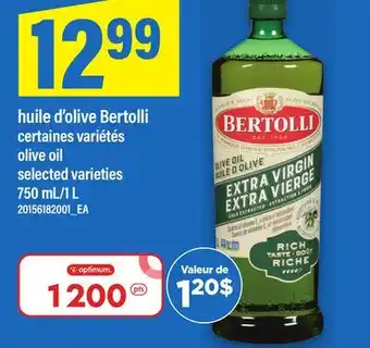 Maxi HUILE D'OLIVE BERTOLLI | OLIVE OIL, 750 ML/1 L offer