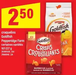 Maxi CRAQUELINS GOLDFISH PEPPERIDGE FARM, 167-227 G offer