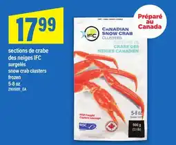Maxi SECTIONS DE CRABE DES NEIGES IFC | SNOW CRAB CLUSTERS, 5-8 OZ offer