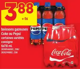 Maxi BOISSONS GAZEUSES COKE OU PEPSI, 6X710 ML offer