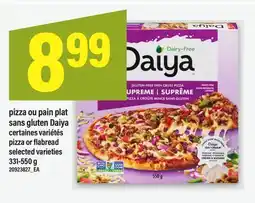 Maxi PIZZA OU PAIN PLAT SANS GLUTEN DAIYA | PIZZA OR FLABREAD, 331-550 G offer