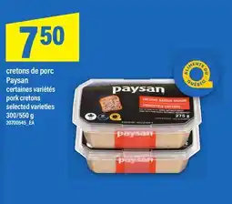 Maxi CRETONS DE PORC PAYSAN | PORK CRETONS, 300/550 g offer