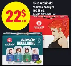 Maxi BIÈRE ARCHIBALD, 12X355 ML offer