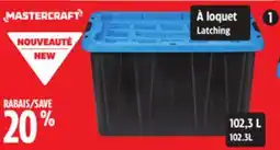 Canadian Tire Mastercraft Heavy-Duty, Easy-Grip Latching Tote offer