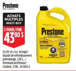 Canadian Tire Prestone Premixed Antifreeze/ Coolant offer