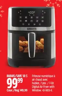 Canadian Tire Chef's Choice 7-Qt Digital Air Fryer with Window offer