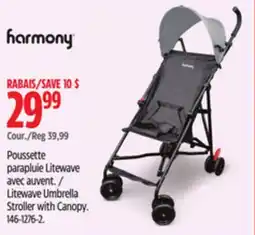 Canadian Tire Harmony Litewave Umbrella Stroller with Canopy offer