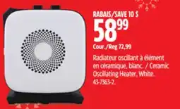 Canadian Tire Noma Ceramic Oscillating Heater offer