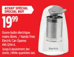 Canadian Tire Starfrit Hands-Free Electric Can Opener offer